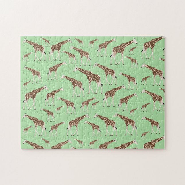 Giraffe Jungle Safari Tier Puzzle (Horizontal)