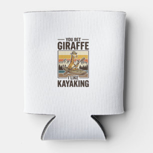 Giraffe-Kajakfahren Vintage Lustiges T-Shirt Desig Dosenkühler