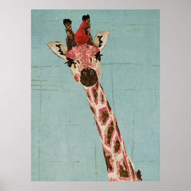 GIRAFFE & KARDINAL POSTER (Vorne)
