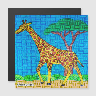Giraffe - Kartenmagneten Magnetkarte