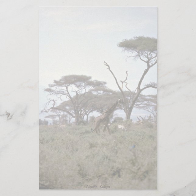 Giraffe, Kenia Briefpapier (Vorderseite)