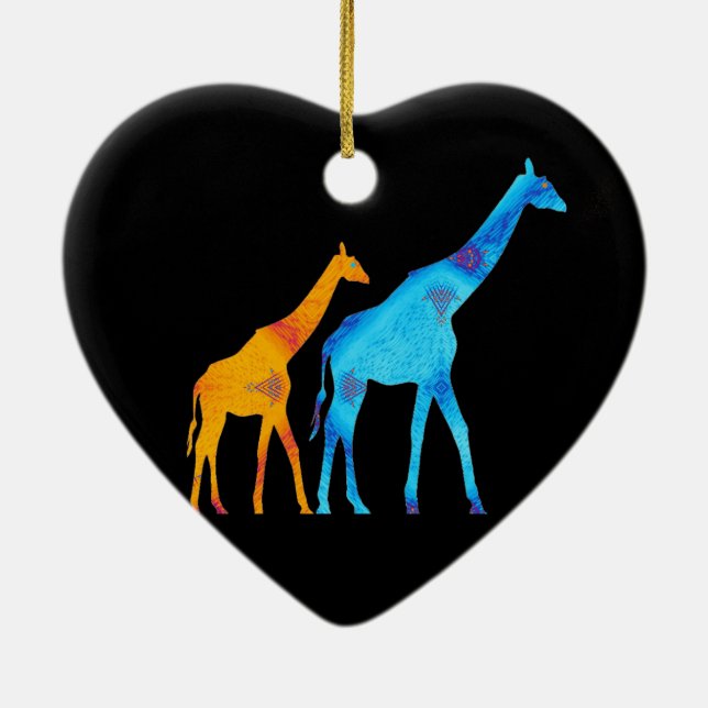 Giraffe Keramik Ornament (Hinten)