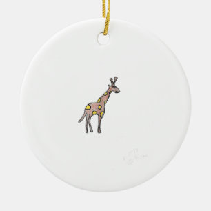 Giraffe Keramik Ornament
