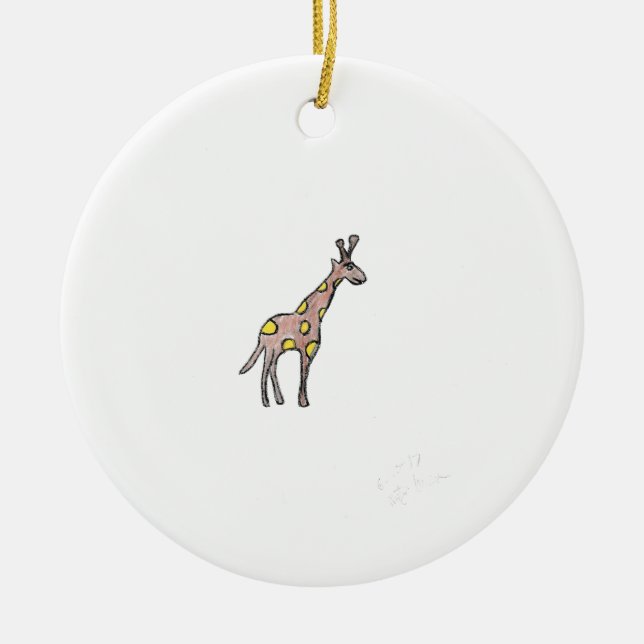 Giraffe Keramik Ornament (Vorne)