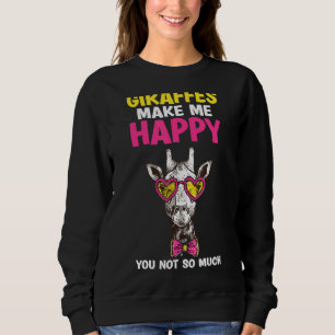 Giraffe-Kinder-Giraffen machen mich glücklich, nic Sweatshirt