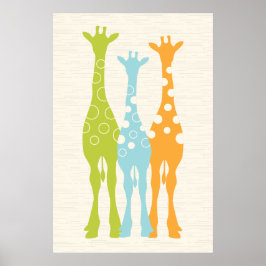 Giraffe Kinderzimmer Print Poster
