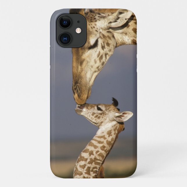 Giraffe Kissing Baby Giraffe Case-Mate iPhone Hülle (Rückseite)