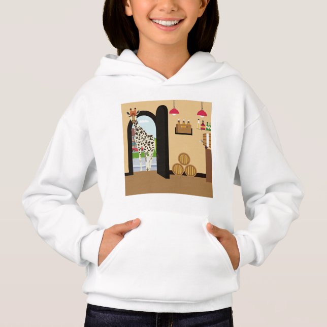Giraffe kommt ins Pub Hoodie (Vorderseite)