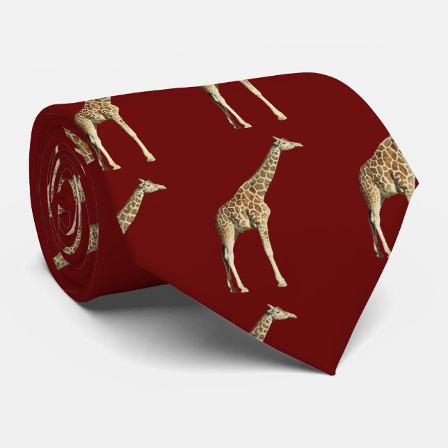 Giraffe Krawatte (Gerollt)
