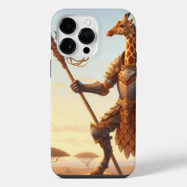 Giraffe-Krieger iPhone Hülle (Rückseite)