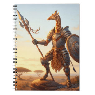 Giraffe-Krieger Notizblock