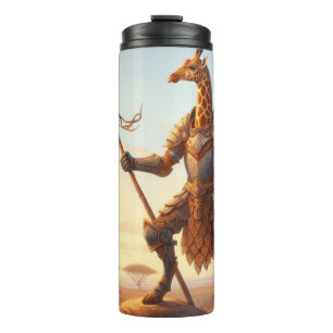 Giraffe-Krieger Thermosbecher