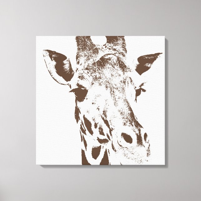 Giraffe Leinwanddruck (Vorderseite)