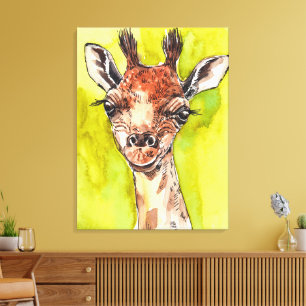 Giraffe Leinwanddruck