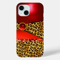 GIRAFFE LEOPARD HAUT ROTE RUBY GEMSTONE