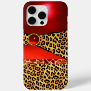 GIRAFFE LEOPARD HAUT ROTE RUBY GEMSTONE Case-Mate iPhone HÜLLE