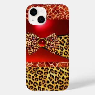 GIRAFFE LEOPARD HAUTBOW, ROT RUBY GEMSTONE Case-Mate iPhone 14 HÜLLE