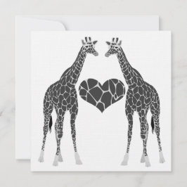 Giraffe Liebe Hochzeit Einladung