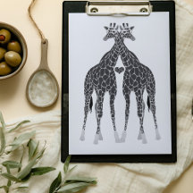 Giraffe Liebe Hochzeitseinladung