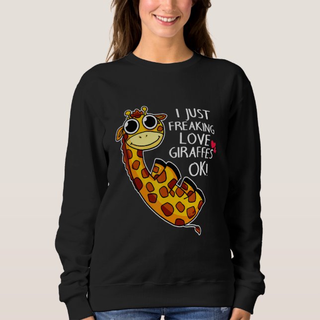 Giraffe-Liebe Sweatshirt (Vorderseite)