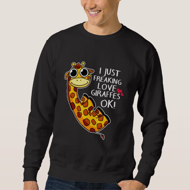 Giraffe-Liebe Sweatshirt (Vorderseite)