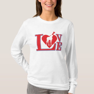 Giraffe-Liebe T-Shirt