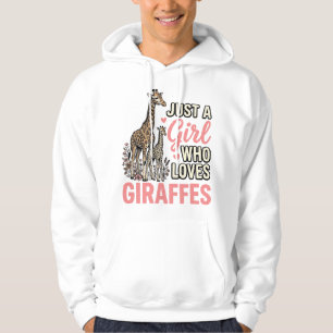 Giraffe Liebhaber Mädchen Vintage Sticherei Shirt 