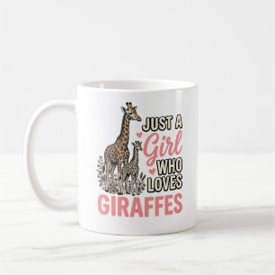 Giraffe Liebhaber Mädchen Vintage Sticherei Shirt Kaffeetasse