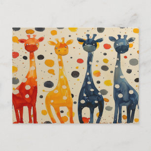 Giraffe Long Neck Postkarte