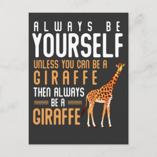 Giraffe Lover Favorite Safari Tier Funny Giraffe Postkarte