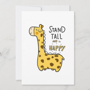 Giraffe Lover Giraffe Stand Tall Einladung