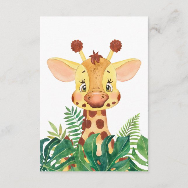 Giraffe Lover Niedlich Baby Giraffe Begleitkarte (Vorderseite)