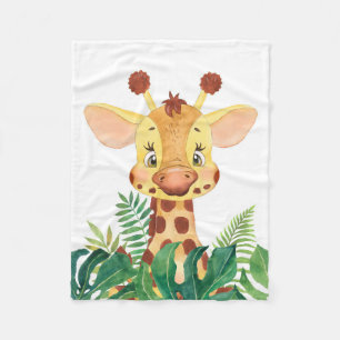 Giraffe Lover Niedlich Baby Giraffe Fleecedecke