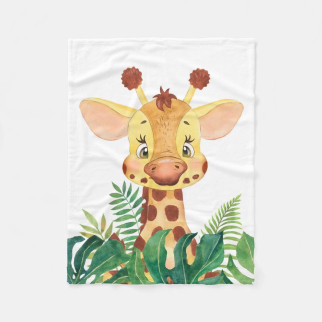 Giraffe Lover Niedlich Baby Giraffe Fleecedecke (Vorderseite)