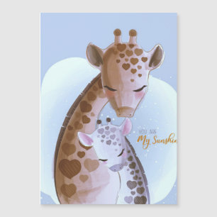 Giraffe Lover Niedliche Giraffen Magnetkarte
