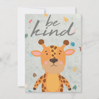 Giraffe Lover sei wie eine Giraffe Dankeskarte