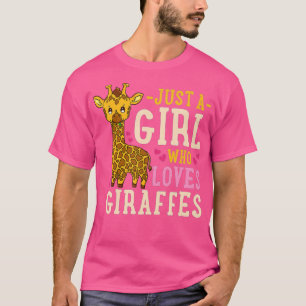 Giraffe Lovers Just a Girl Who Lieben Giraffen Gif T-Shirt