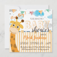 Giraffe lustige Baby Boy Dusche