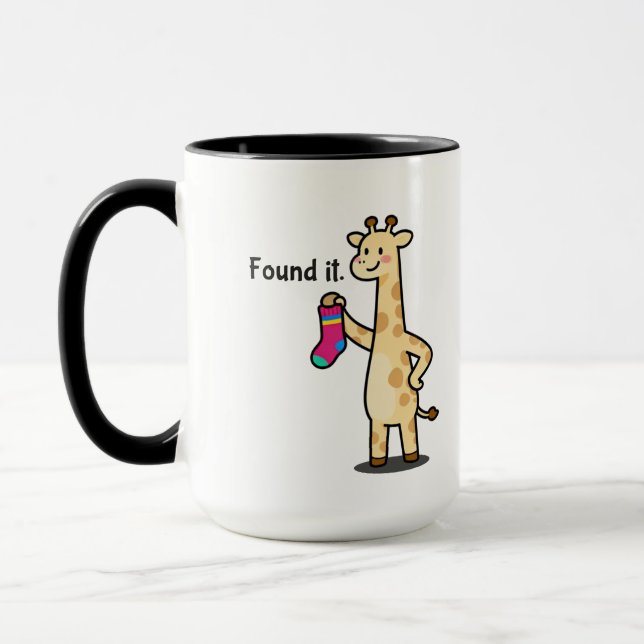 Giraffe Lustiger Kaffeebecher Pro-Finder Tasse (Links)