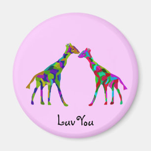 Giraffe Luv Magneten Magnet