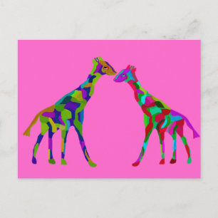 Giraffe Luv Postkarten