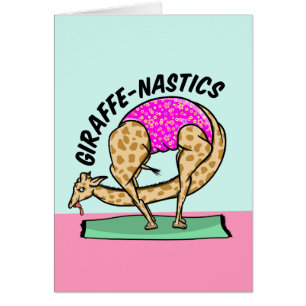 Giraffe macht Gymnastik