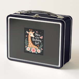 Giraffe-Mama des Geburtstagskindes passende Famili Metall Brotdose