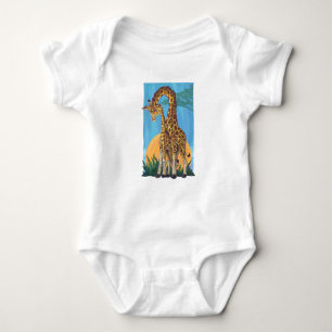 Giraffe Mama und Baby Baby Strampler