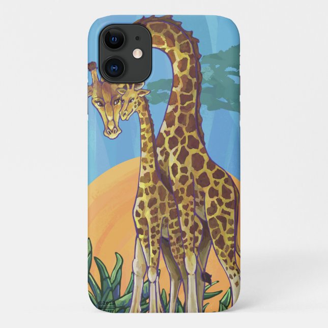 Giraffe Mama und Baby Case-Mate iPhone Case (Rückseite)