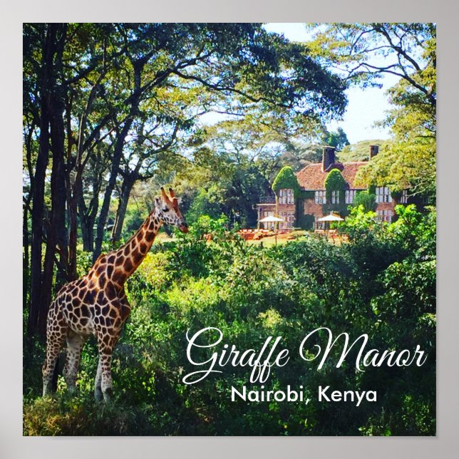 Giraffe Manor Poster (Vorne)