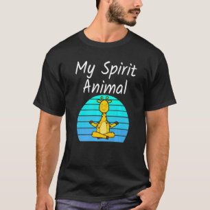 Giraffe Mein Seelenverwandter Entspannende Meditat T-Shirt