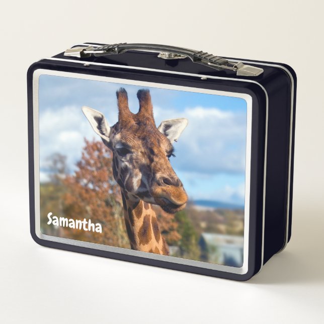 Giraffe Metal Lunchbox (Rückseite)