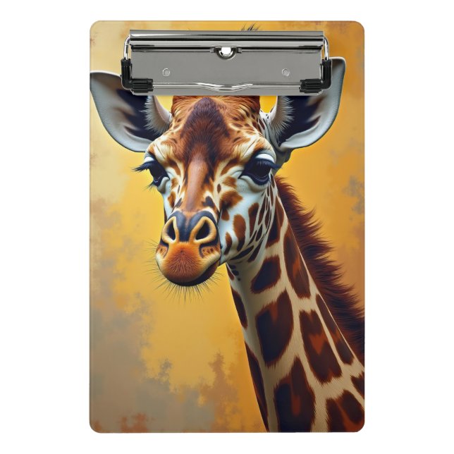 Giraffe Mini Klemmbrett (Vorderseite)
