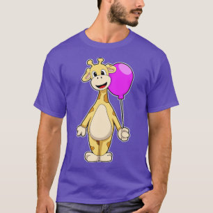 Giraffe mit Ballon 2 T-Shirt